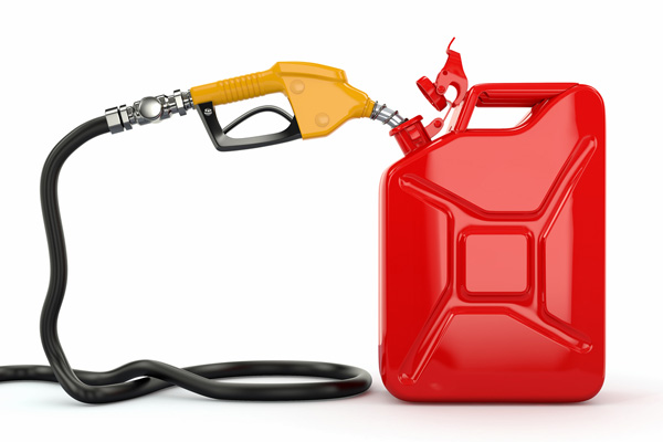 image of diesel fuel and gas can depicting running out of home heating oil