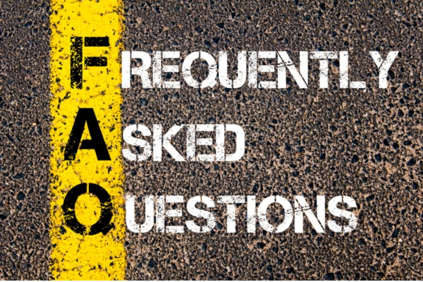 frequently asked questions written on the ground