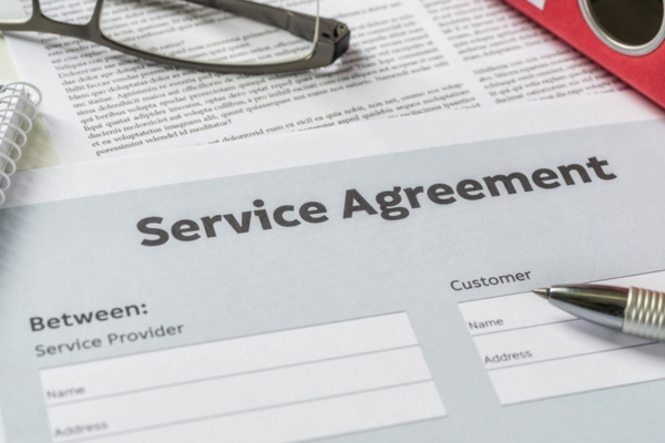 service agreement contract for heating system upgrade